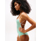 Tommy Hilfiger Γυναικείο ολόσωμο μαγιό Ribbed Texture Scoop Back Swimsuit